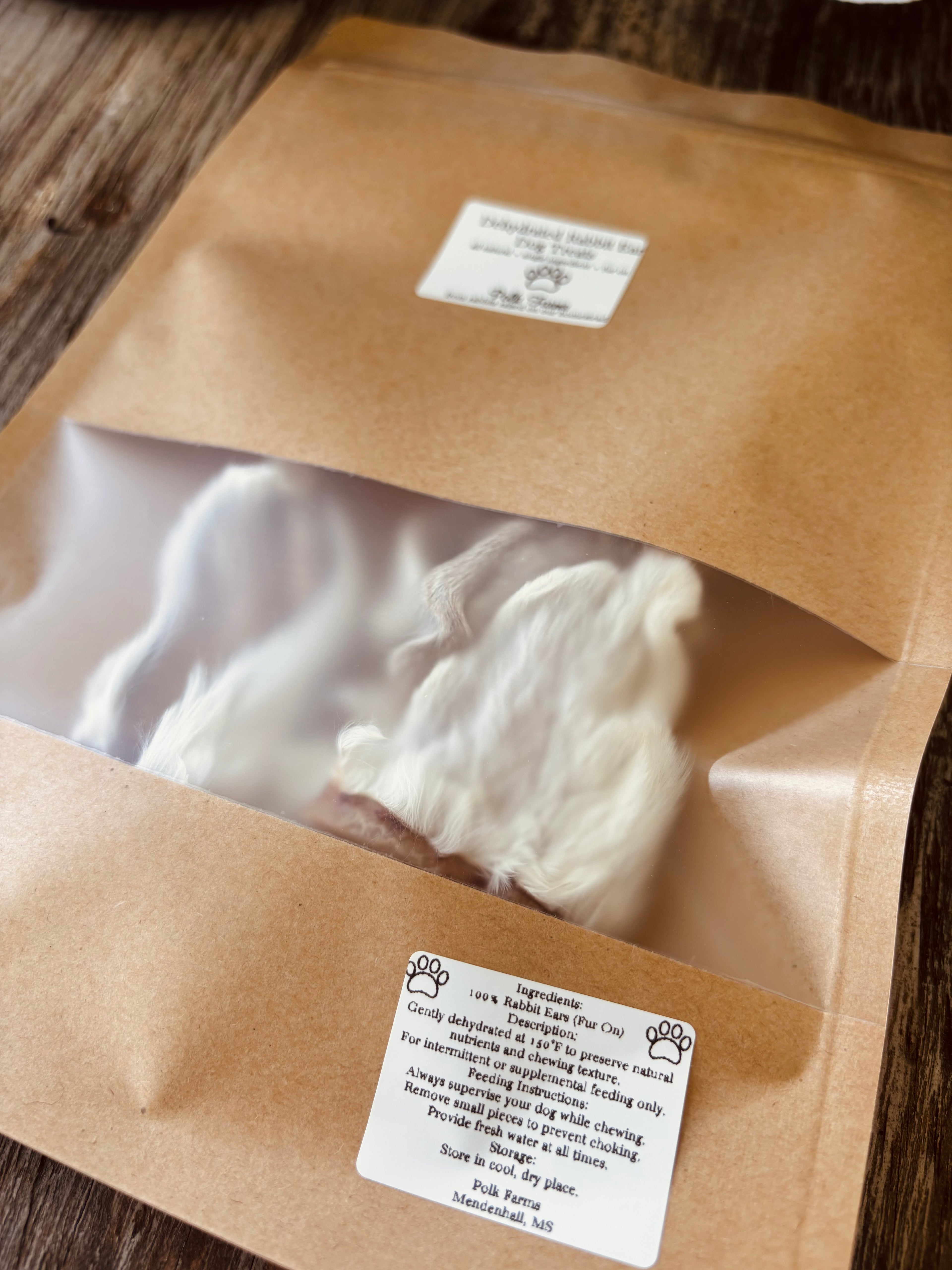 All-Natural Rabbit Ear Dog Chews