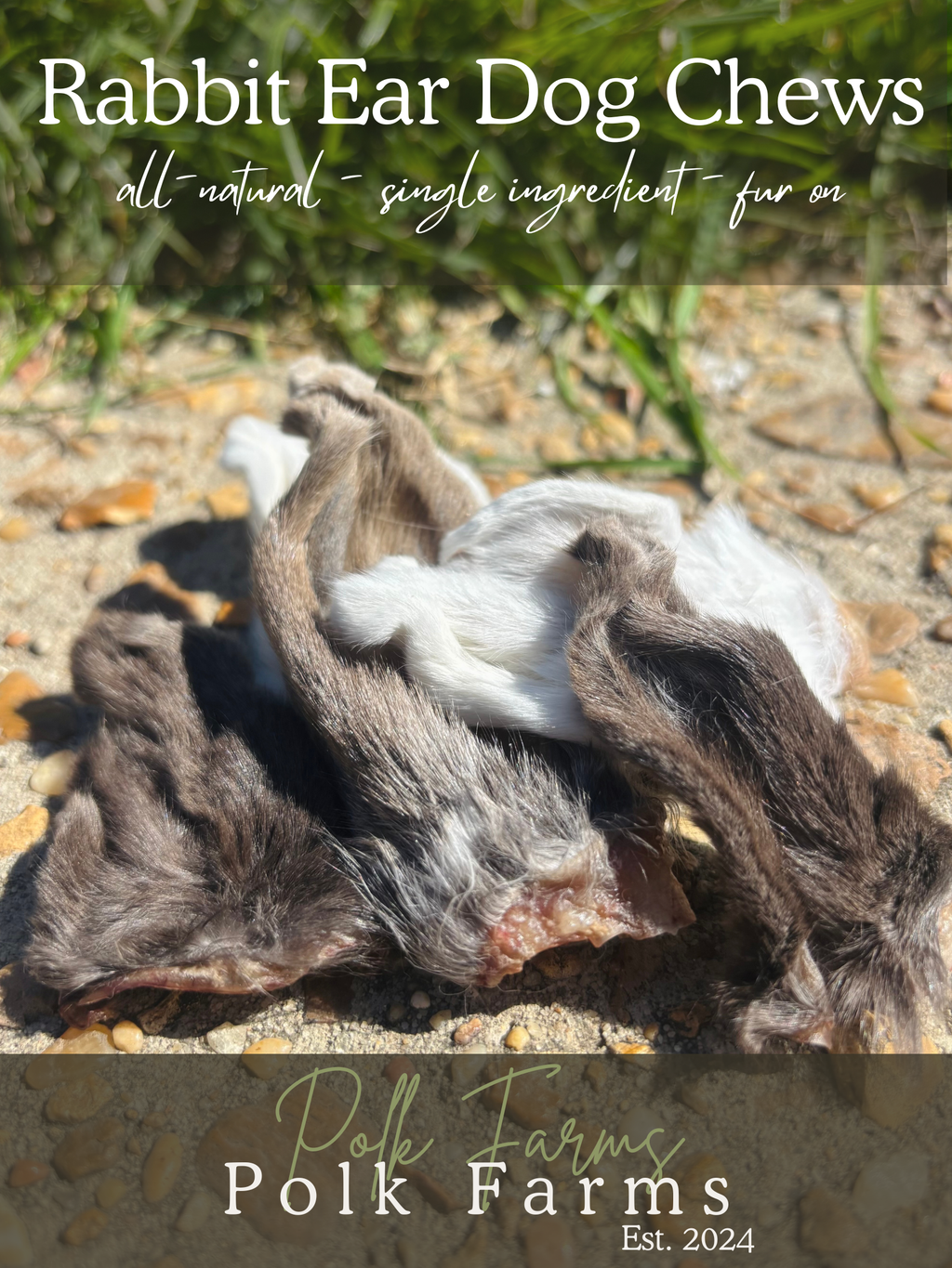 All-Natural Rabbit Ear Dog Chews